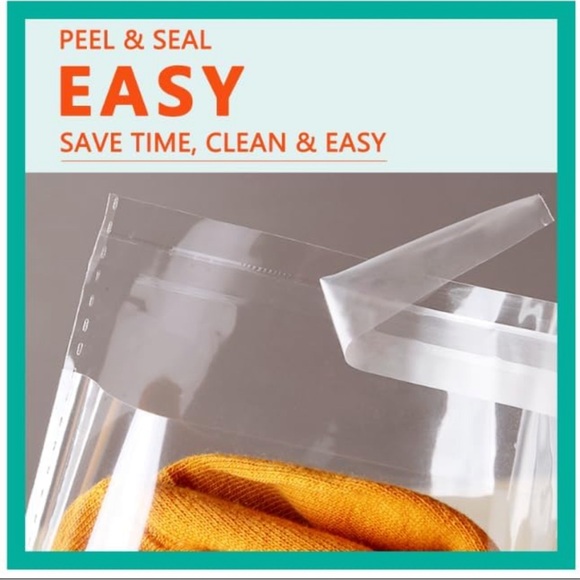 50ct  9X12 ASSORTED USED POLY SHIRT BAGS - Picture 5 of 8